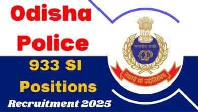 Odisha Police SI Recruitment 2025