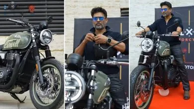 R Madhavan Rides Home a Brixton Cromwell 1200