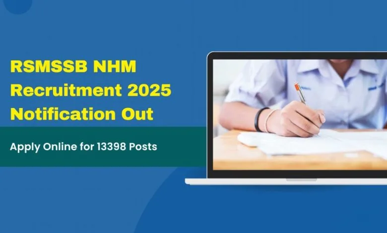 RSMSSB NHM Recruitment 2025